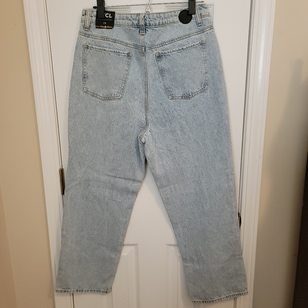 PTCL NWT High Rise Skinny Fit Light Wash Denim Jeans Size 29 - Picture 3 of 7